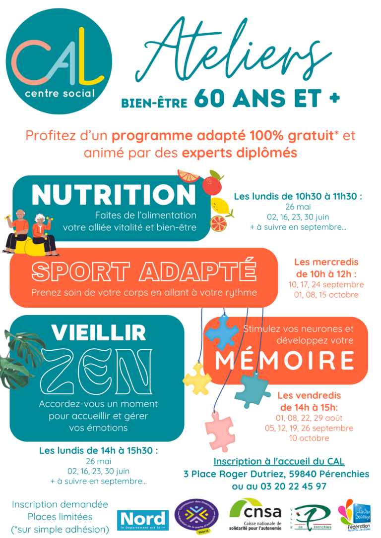 Programme bien-ĂȘtre 60 ans et +